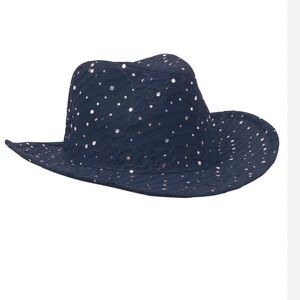 Gulf Coast navy blue Glitter cowboy hat